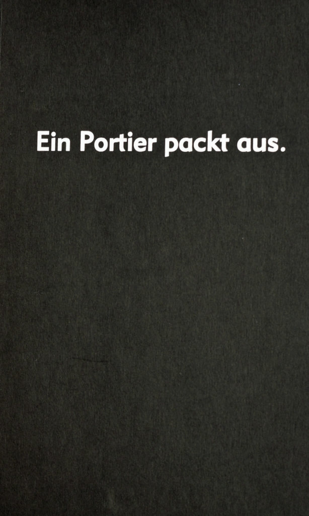 Giorgio Avanti, Ein Portier packt aus.