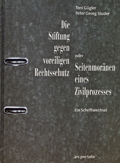 Giorgio Avanti, Die Stiftung gegen voreiligen Rechtsschutz