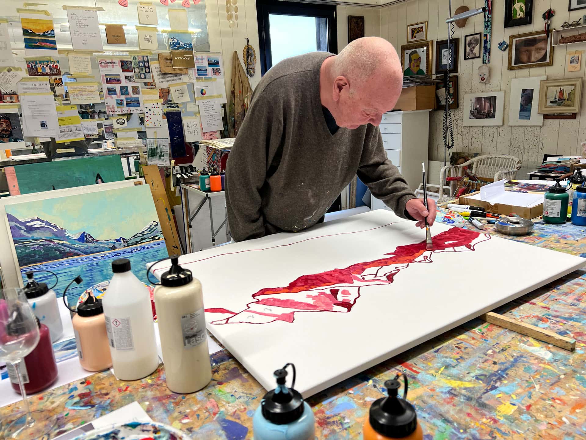 Giorgio Avanti in seinem Atelier